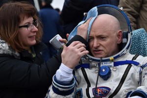 International Space Station (ISS) crew member Scott Kelly of the U.S. rests in a chair after landing by the Soyuz TMA-18M space capsule near the town of Dzhezkazgan, Kazakhstan, Wednesday, March 2, 2016. U.S. astronaut Kelly and Russian cosmonaut Mikhail Kornienko returned to Earth on Wednesday after spending almost a year in space in a ground-breaking experiment foreshadowing a potential manned mission to Mars. (Krill Kudryavtsev/Pool Photo via AP)